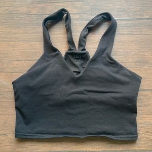 alo cropped workout top - size M